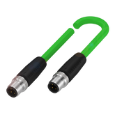 Balluff Cordset, M12 male 0deg D-code 4-pin / M12 male 0deg D-code 4-pin, 15m